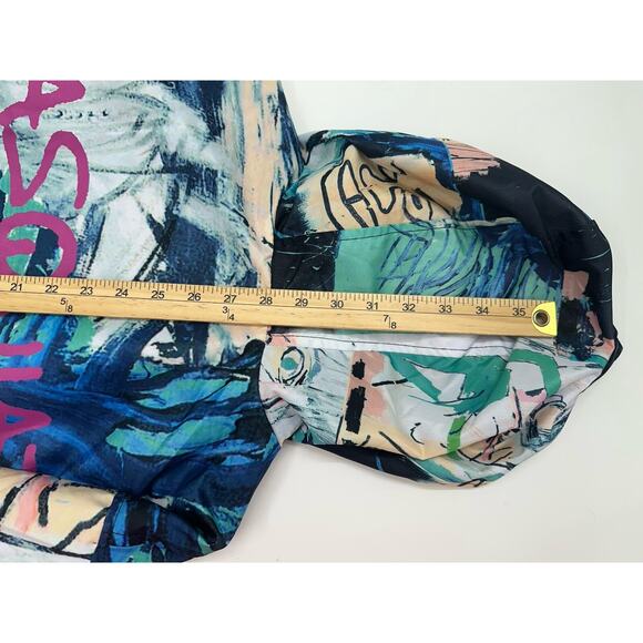 Members Only X Jean-Michel Basquiat Windbreaker Jacket Size Large Zip Up NWTs - Picture 14 of 15